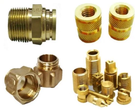 Precision Turned Parts, CNC Turning-Milling Parts, Made of Brass