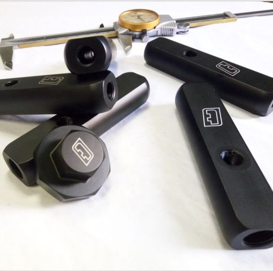 Custom CNC Machining Blue/ Black Anodized Aluminum Parts