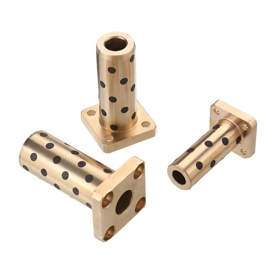 Square Head Copper Sleeve Sliding Bearing CNC Turning Parts