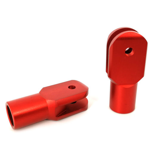 High Quality Red Anodized Aluminium Mountain Bike Spare Parts
