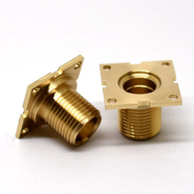 CNC Turning High End Square Flat Head Brass Machinery Parts