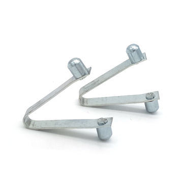 Spring Clip Button Lock Copper Stamping Part for Electronics